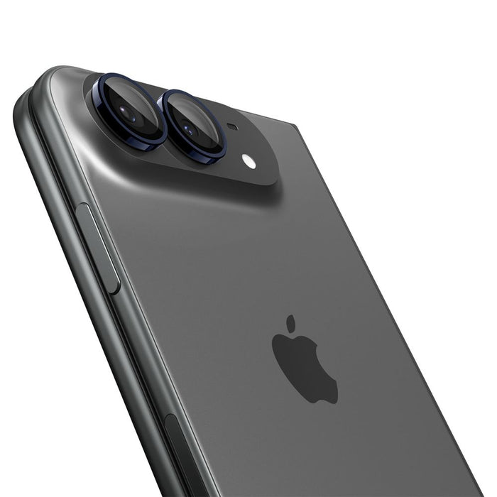 Spigen Optik Pro Glas.tR EZ Fit 2-Pack от закалено стъкло за екран за камера за iPhone Duo - тъмносин