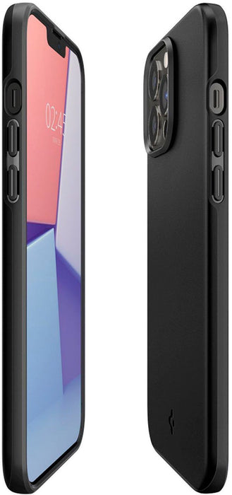 Калъф Spigen - Thin Fit, iPhone 13 Pro Max, черен