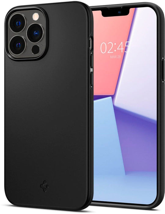 Калъф Spigen - Thin Fit, iPhone 13 Pro Max, черен
