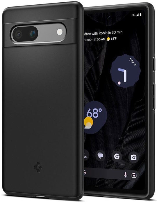 Калъф Spigen - Thin Fit, Google Pixel 7a, черен