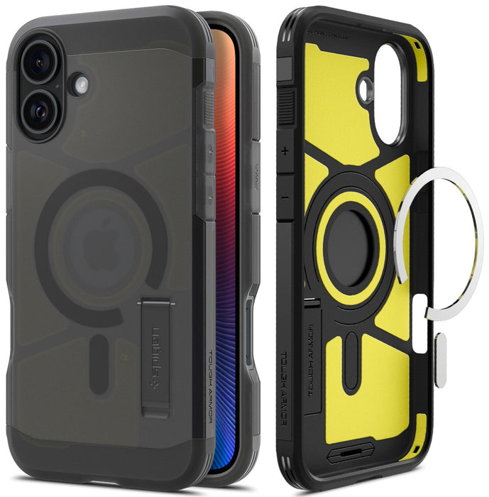 Калъф Spigen - Tough Armor MagSafe, iPhone 16, черен