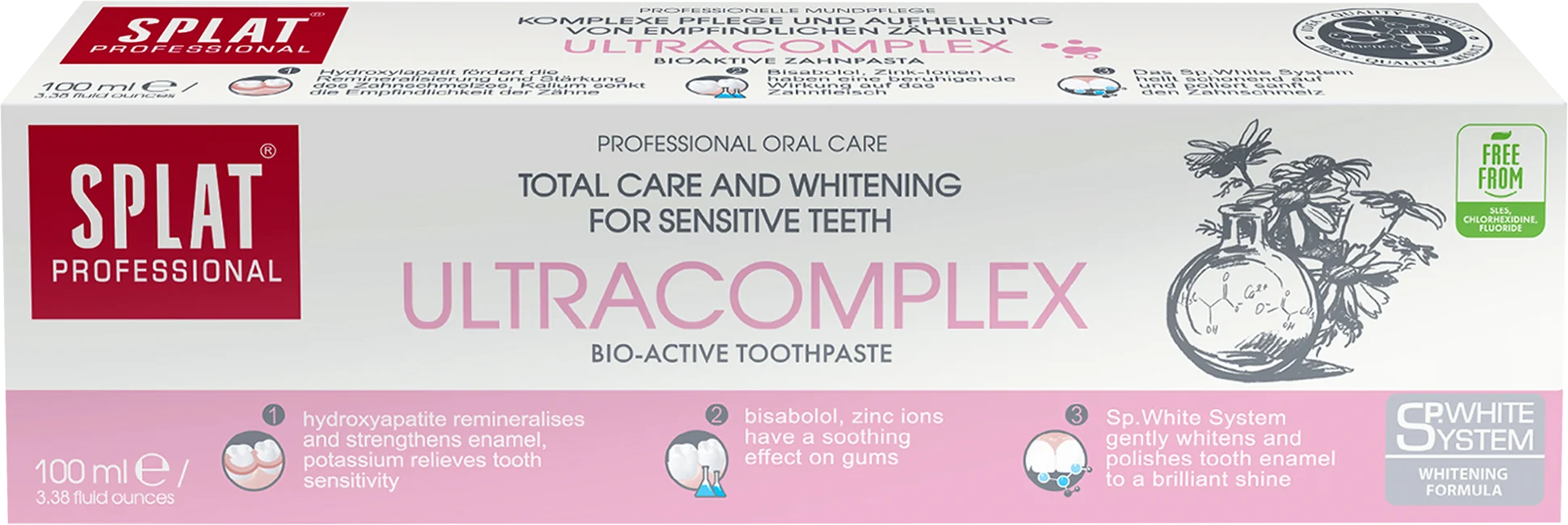 Паста за чувствителни зъби Ultracomplex, 100 ml