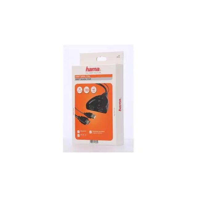 Сплитер HDMI HAMA HDMI мъжко - 2 x HDMI женско 4K Черен