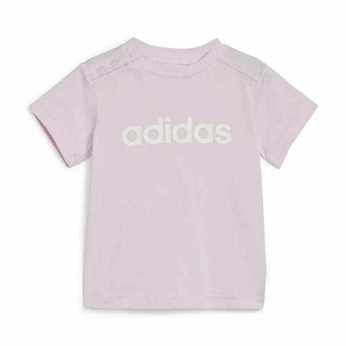 Спортен Комплект за Бебе Adidas I Lin Co Set Сив Розов