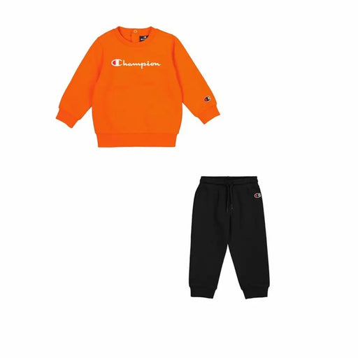 Спортен Комплект за Бебе Champion Crewneck Suit Оранжев