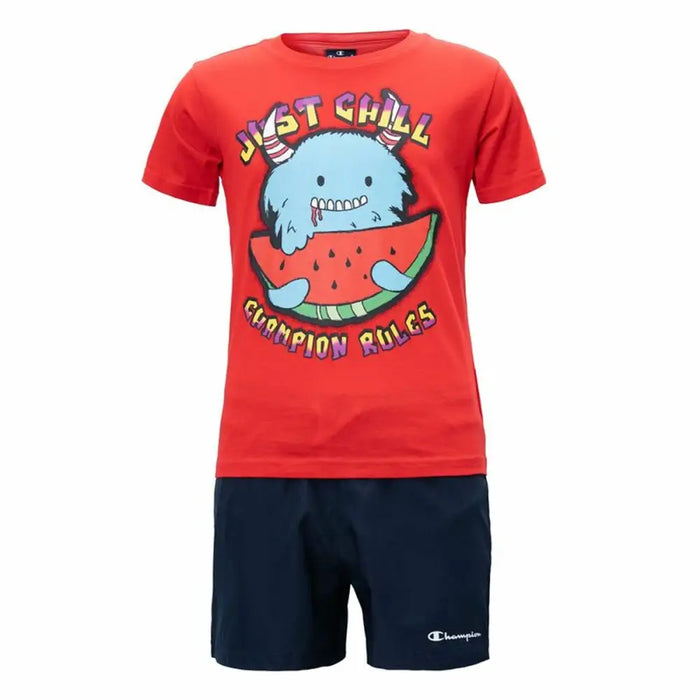 Спортен Комплект за Деца Champion Essentials Червен