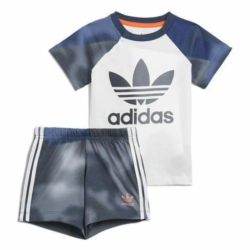 Спортен Комплект за Деца Adidas Camouflage Print Бял