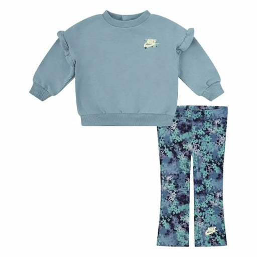 Спортен Комплект за Деца Nike Fresh Cut Dolman Ruffle Син