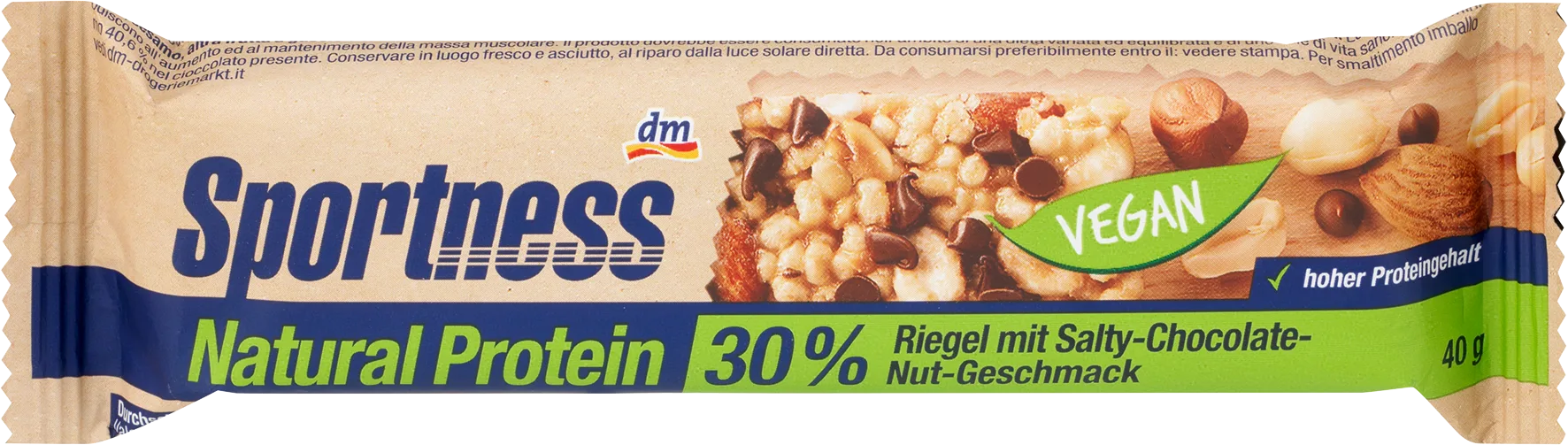 Протеиново десертче натурален протеин с вкус на солен шоколадов орех, 40 g