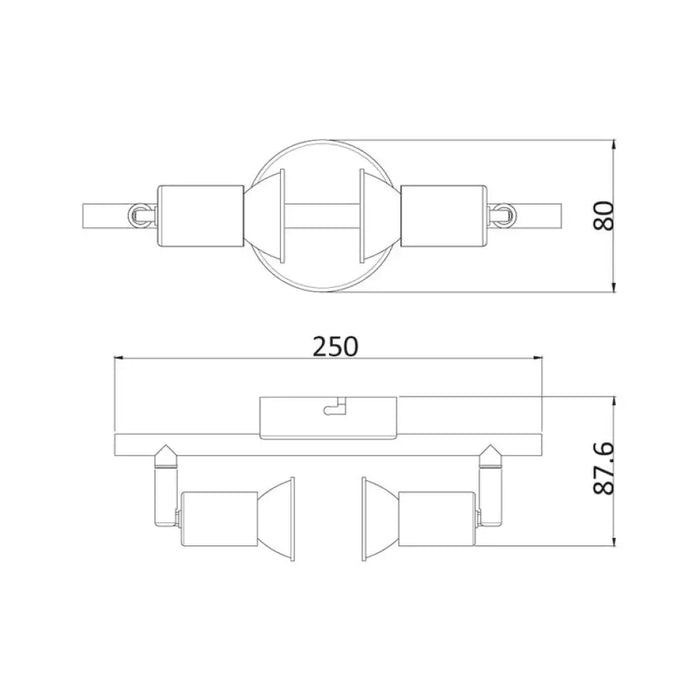 СПОТ 2XGU10 50W БЕЗ КРУШКА OMNIA JESS