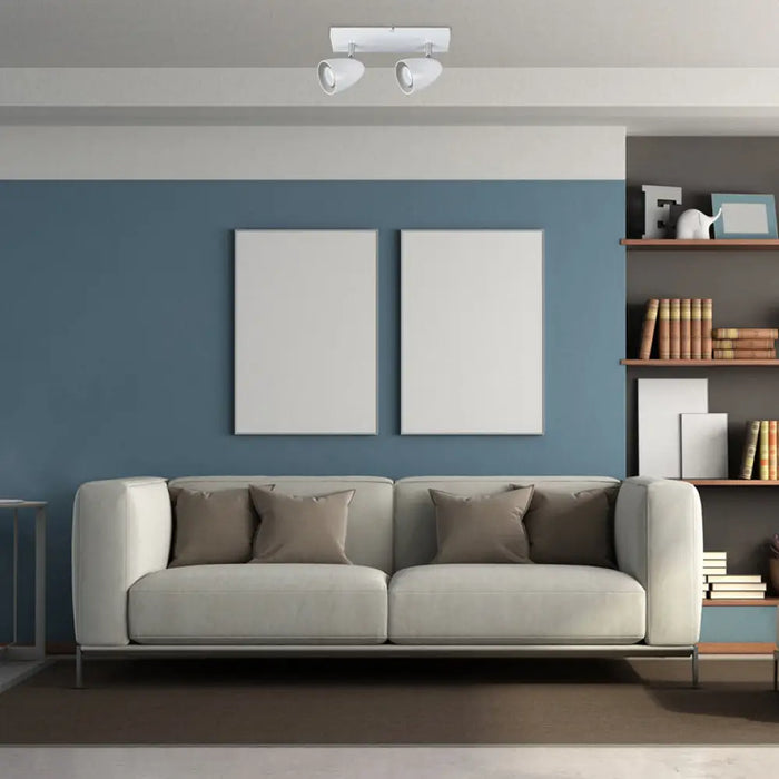 СПОТ 2XGU10 БЯЛ RABALUX PERICO