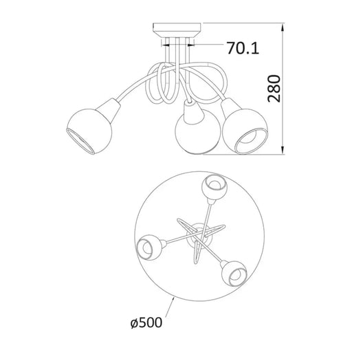 СПОТ 3XE14 40W OMNIA SION