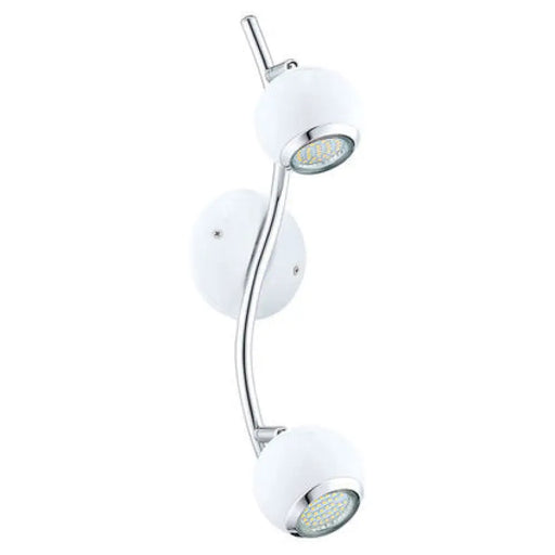 СПОТ BIMEDA 2XGU10 3W БЯЛ/XРОМ ДВОЙКА EGLO BIMEDA