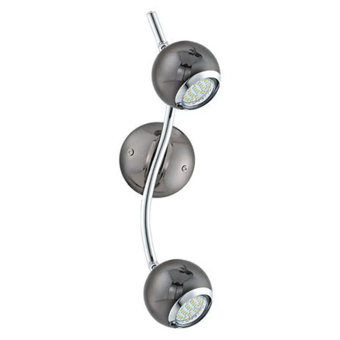 СПОТ BIMEDA 2XGU10 3W ЧЕРЕН/XРОМ EGLO BIMEDA