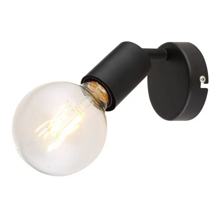 СПОТ LAMAR E27 MAX 40W ЧЕРЕН МАТ