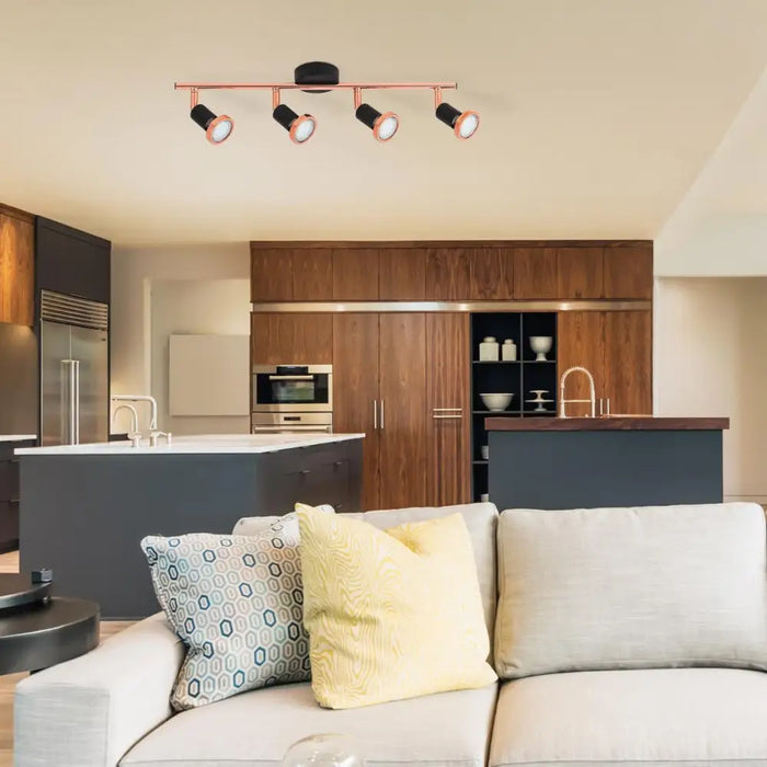 СПОТ VALENTINE GU10 4Х3W ВКЛЮЧЕНИ КРУШКИ