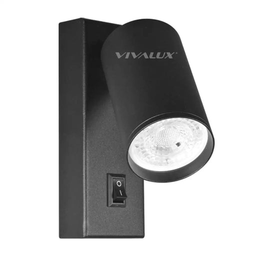 СПОТ ЗА СТЕНА С ПРЕКЪСВАЧ GU10 LUX BK