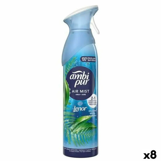 спрей ароматизатора Ambi Pur Морски бриз 185 ml (8 броя)