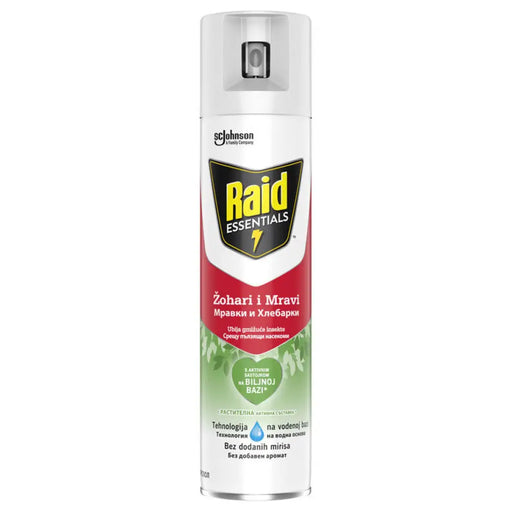 СПРЕЙ ПРОТИВ МРАВКИ И ХЛЕБАРКИ RAID ESSENTIALS