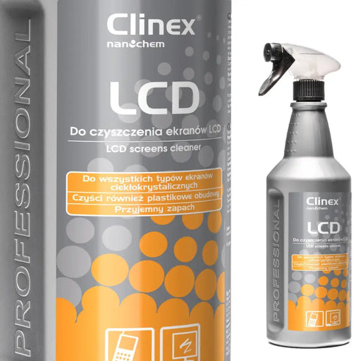 Спрей за почистване на LCD екрани / монитори CLINEX 1l