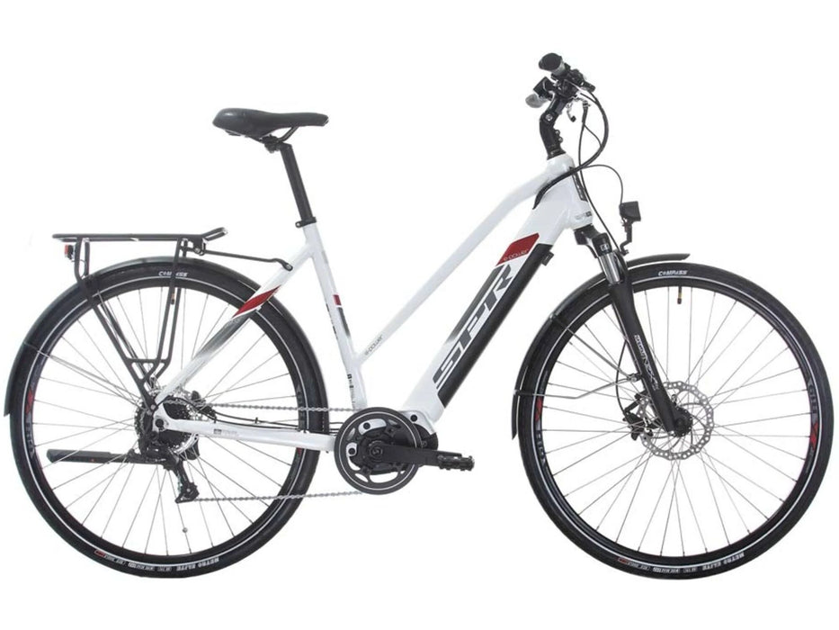 Електрически велосипед Sprint - Faster Lady, 28", 530 mm, бял/червен