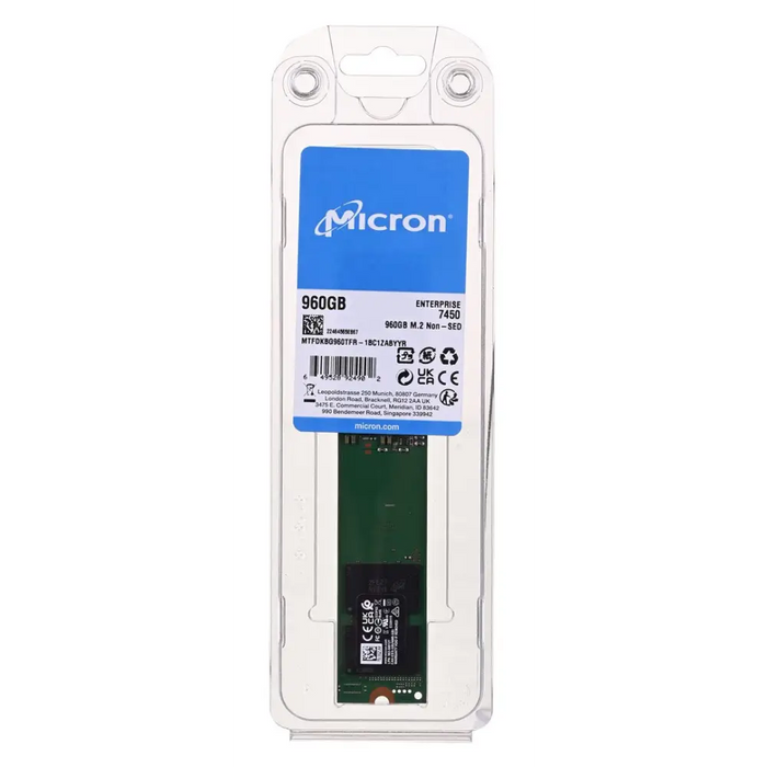 SSD Micron 7450 PRO 960GB M.2 (22x110) NVMe PCI 4.0