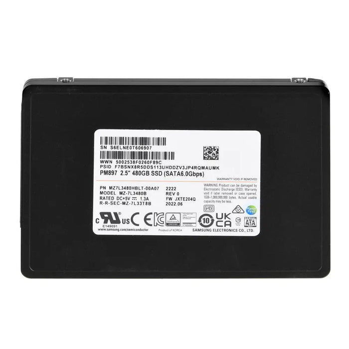 SSD Samsung PM897 480GB SATA 2.5’’ MZ7L3480HBLT-00A07 (DWPD