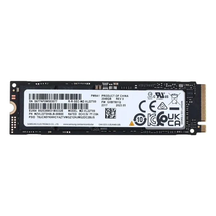 SSD Samsung PM9A1 2TB Nvme PCIe 4.0 M.2 (22x80)