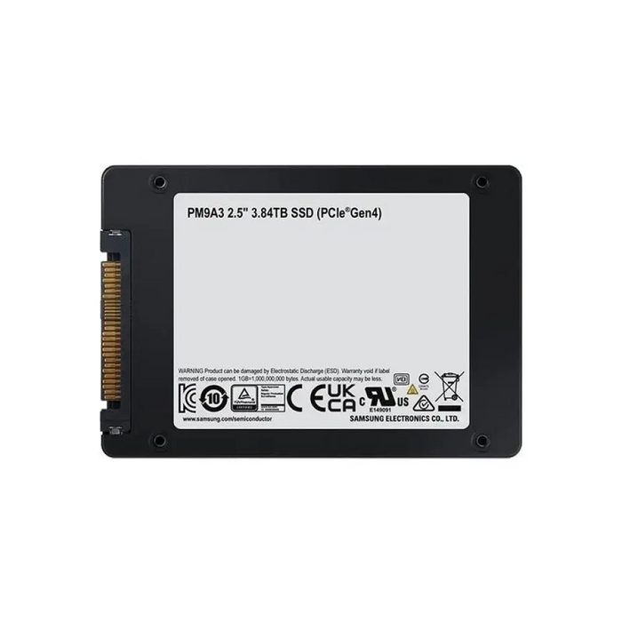 SSD SAMSUNG PM9A3 2.5” 3.84 TB PCIe 4.0 MZQL23T8HCLS-00W7