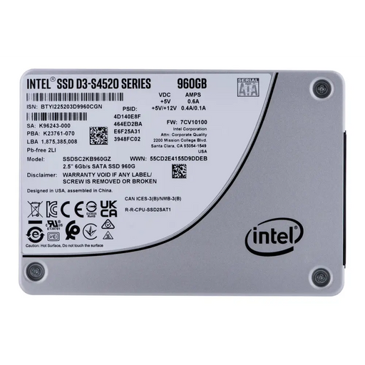 SSD Solidigm (Intel) S4520 960GB SATA 2.5’’ SSDSC2KB960GZ01