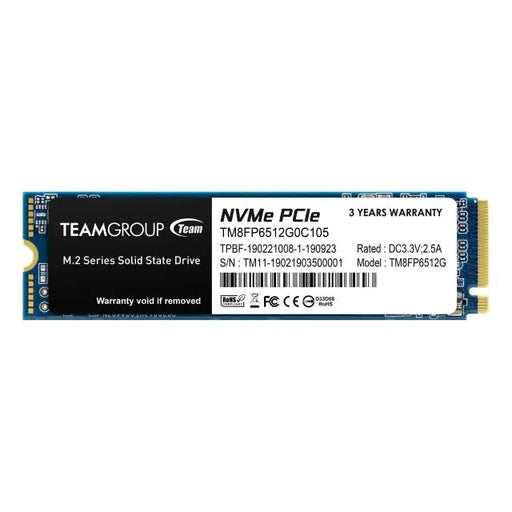 SSD Team Group MP33 M.2 2280 512GB PCI-e 3.0 x4 NVMe