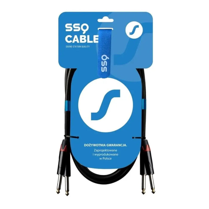 SSQ JMJM2 - Кабел 2x Jack mono 6,3 mm - 2x Jack mono 6,3 mm