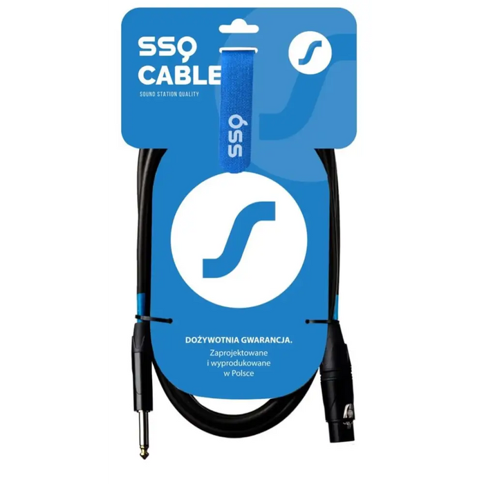 SSQ кабел XZJM10 - Jack mono - XLR женски кабел 10 метра