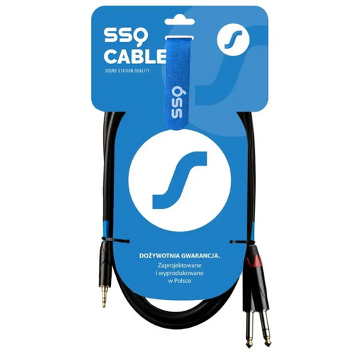 SSQ MIJM1 SS-1813 Кабелен жак Стерео 3,5 mm - 2x жак Mono