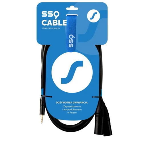 SSQ MIXLR3 - Кабелен жак Стерео 3,5 mm - 2x XLR 3 m