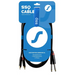SSQ RCAJM1 SS-1427 Кабел 2x RCA - 2x Jack Mono 6,3 mm 1 m