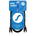SSQ RCARCA3 - Кабел 2x RCA - 2x RCA - 3 m Черен