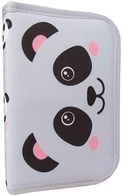 Ученически несесер St. Right Grey Panda - 1 отделение с 2 крила