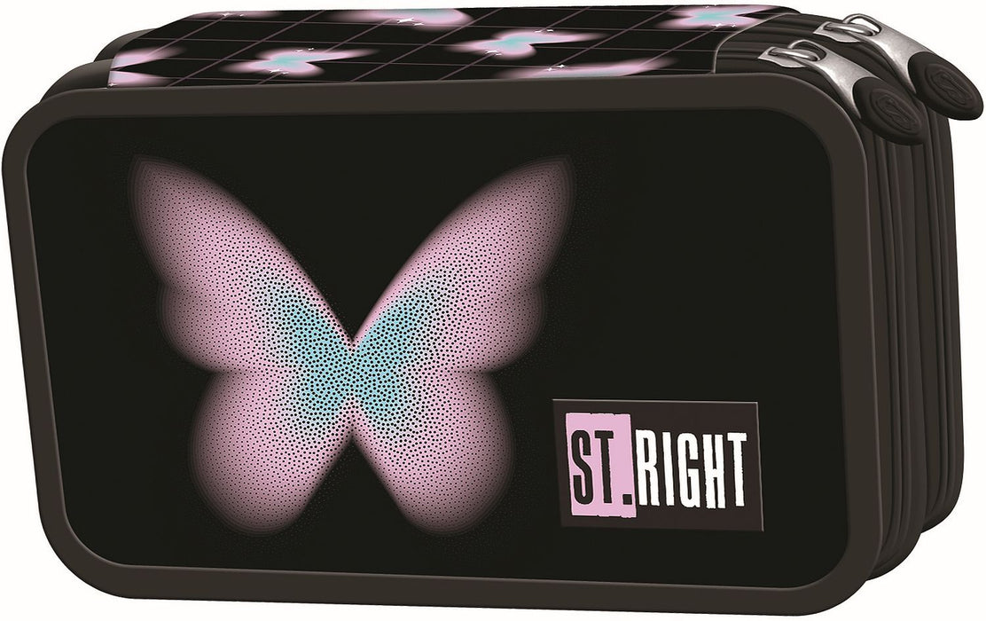 Несесер с пособия St. Right Pastel Butterfly - 2 ципа