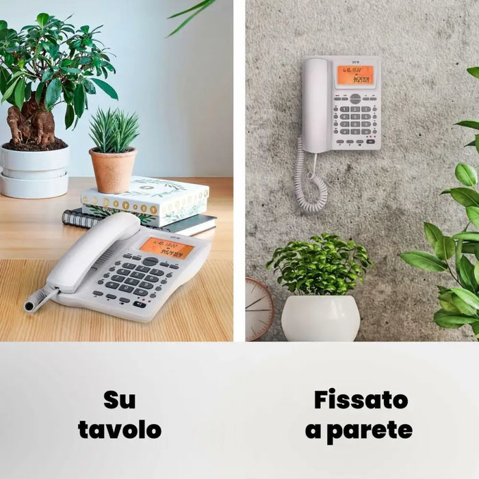 Стационарен телефон SPC Internet 3612B Бял