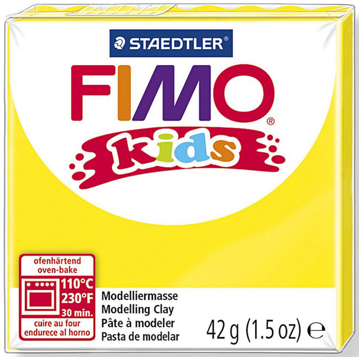 Полимерна глина Staedtler Fimo Kids - Жълта