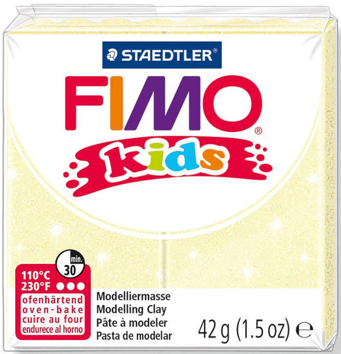 Полимерна глина Staedtler Fimo Kids - перлено жълт цвят