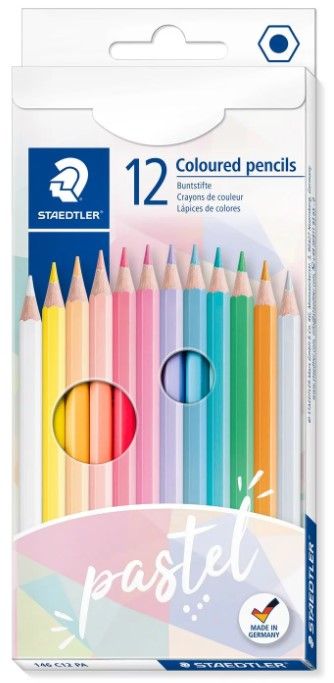 Цветни моливи Staedtler Pastel - 12 цвята