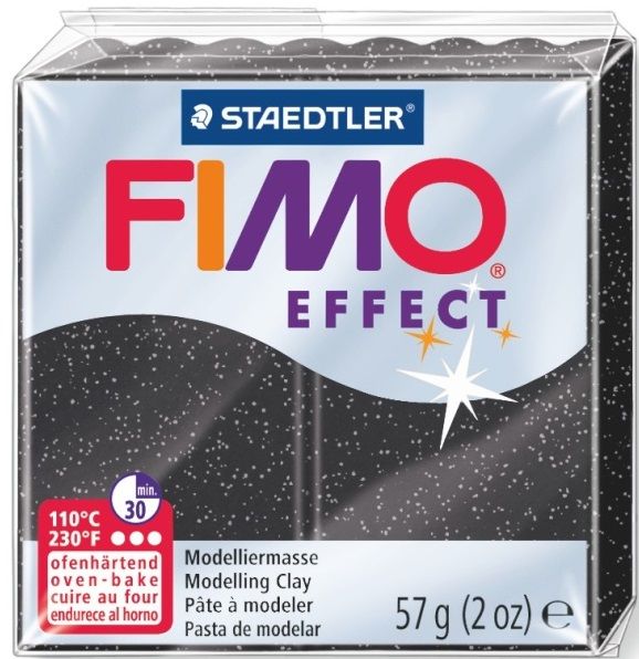 Полимерна глина Staedtler Fimo Effect - 57g, черна