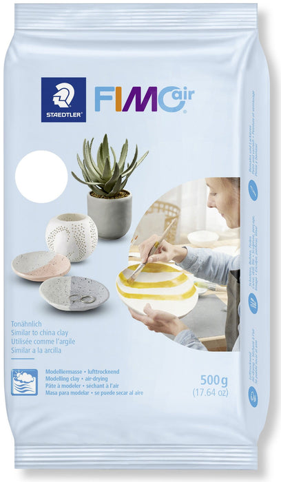 Глина Staedtler Fimo - Air basic 8100, 500g, бяла