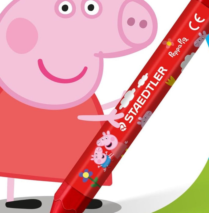 Восъчни пастели Staedtler Noris Junior - Peppa Pig, 12 цвята