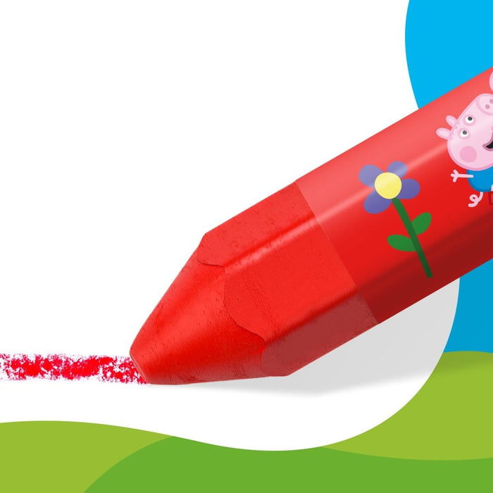 Восъчни пастели Staedtler Noris Junior - Peppa Pig, 12 цвята