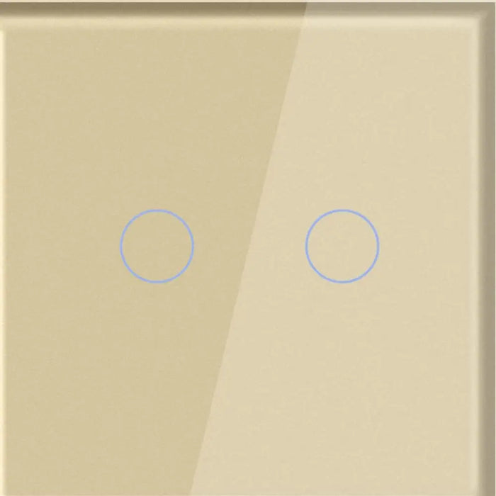 СТЪКЛЕН ПАНЕЛ ЗА ДВОЕН КЛЮЧ ЗЛАТО LUXON