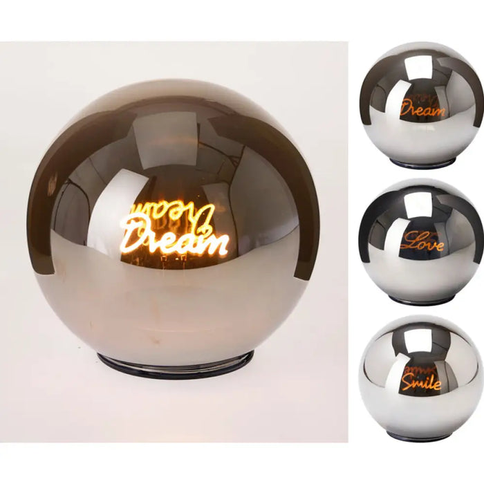 СТЪКЛЕНА ТОПКА 15CM LED ABR220250