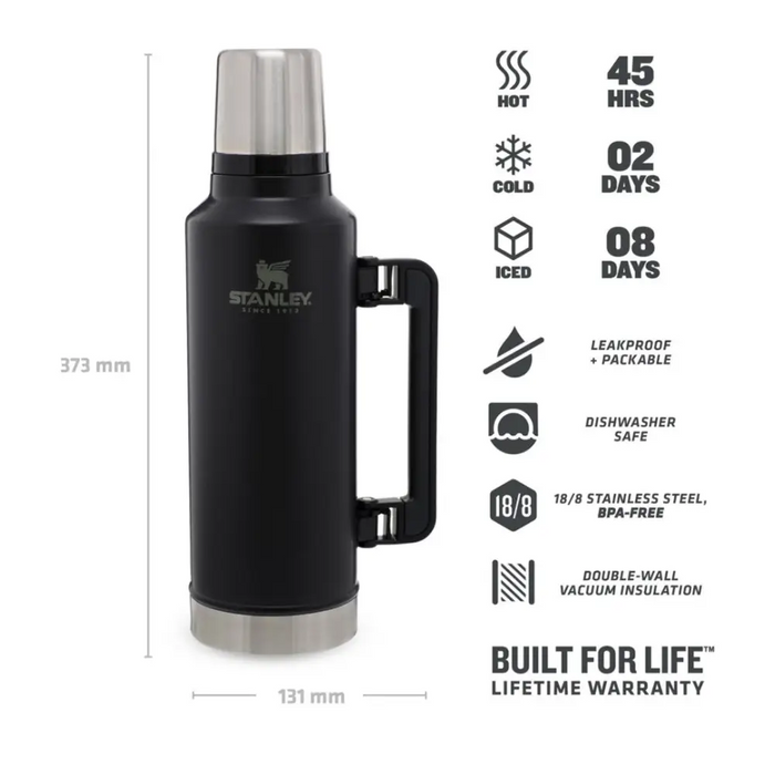 Stanley 10-07934-004 вакуумна колба 1.9 L Черна